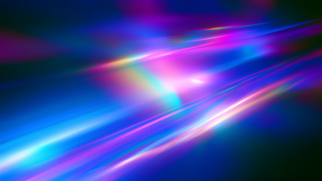 Neon transit: directional cobalt, fuchsia and cyan light for Afterglow