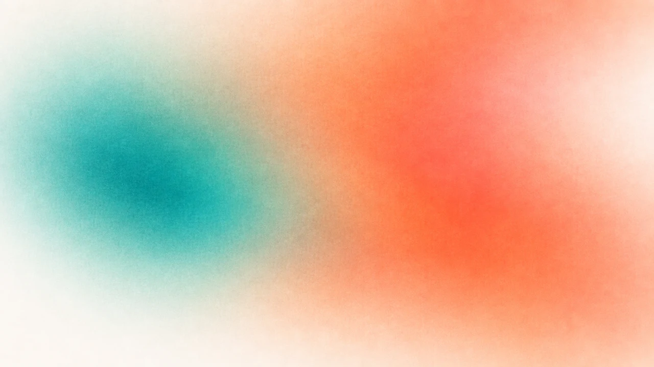 Peach & Petrol — Colour Veils gradient artwork preview